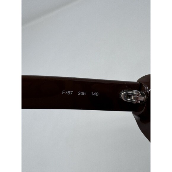 Fendi Eyeglasses F767 205 Brown Wood Grain Italy 52•15 140 FRAMES ONLY - Picture 7 of 8